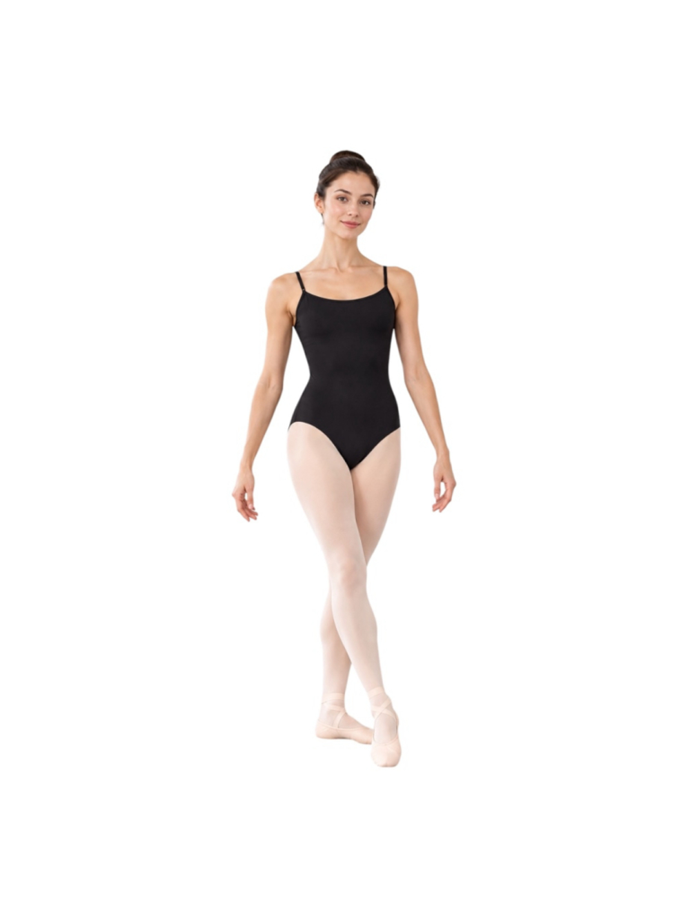 Capezio CC100 Black Adjustable Strap Camisole Leotard Women’s M NWT